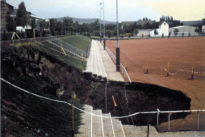 Abb. 7: Tagesbruch von 1988 am Sportplatz in Mendig